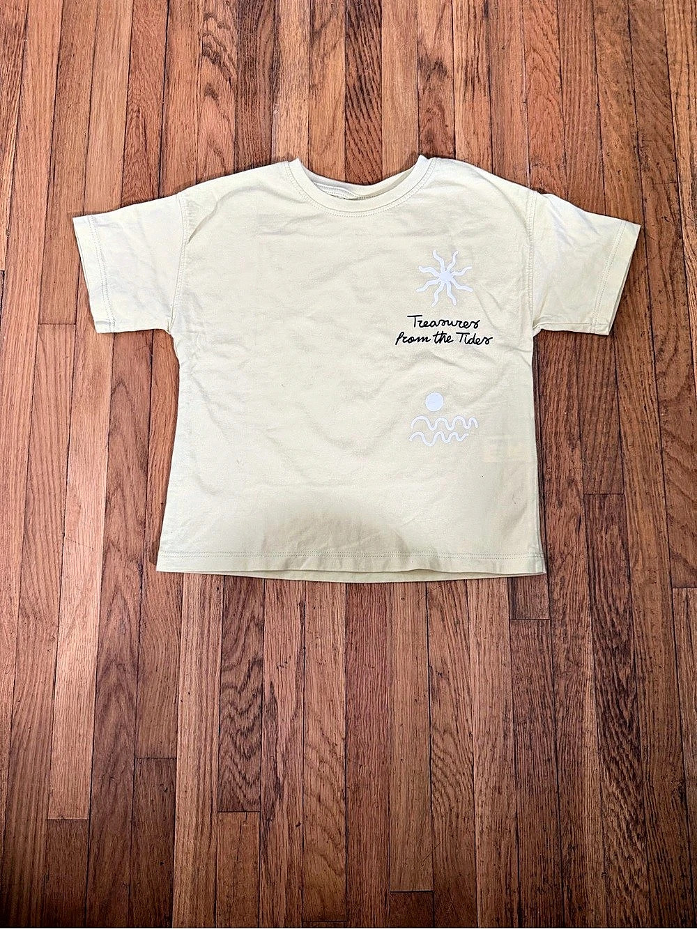 Zara Treasure Seeker Shell Tee Size 5 Shell Graphic Tee
